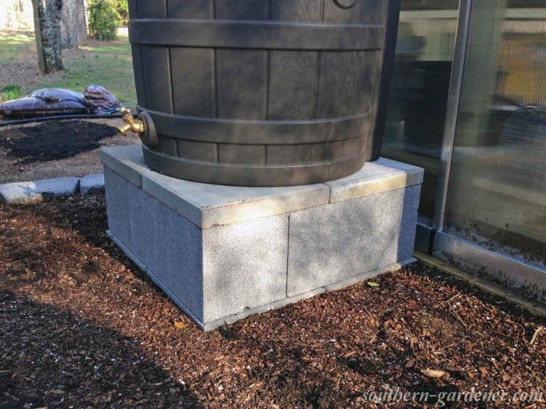 DIY Rain Barrel Stand Southern Gardener