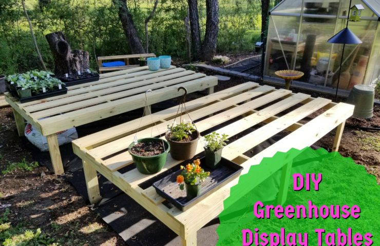 DIY Greenhouse Display Tables