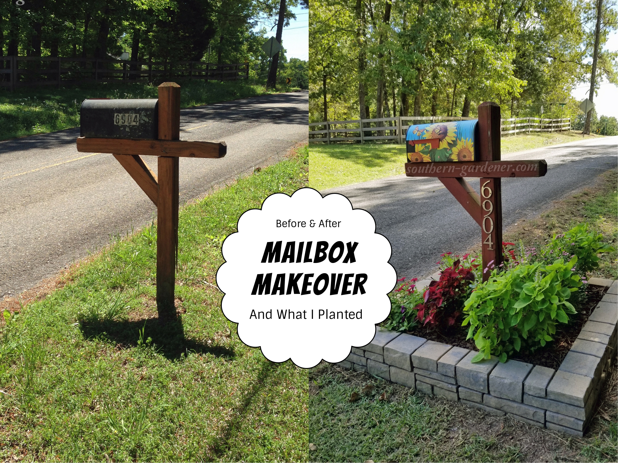 Mailbox Landscaping Makeover, Landscaping Around Mailbox